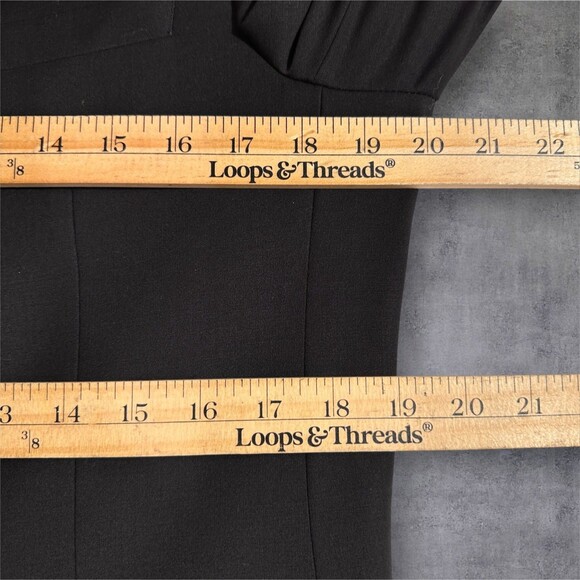 CALVIN KLEIN Men's Blazer 40L Sport Coat Two Button Jacket Black Stretch Wool - Picture 11 of 14